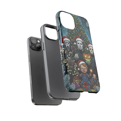 Christmas Horror Phone Case – Festive Slasher Collage Tough Case (iPhone, Samsung, Pixel)