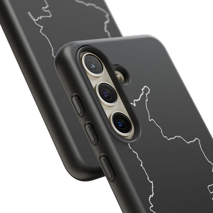 Colombia Outline Phone Case – Minimal Country Map Tough Case (iPhone, Samsung, Pixel)