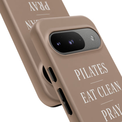 Pilates Phone Case | Eat Clean Pray Sleep Repeat Aesthetic | Wellness Girl Gift