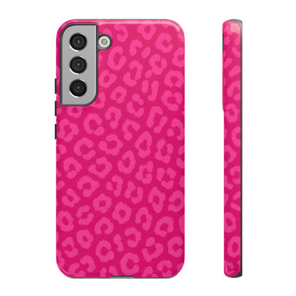 Hot Pink Leopard Print Phone Case – Bold Coquette Leopard Tough Case