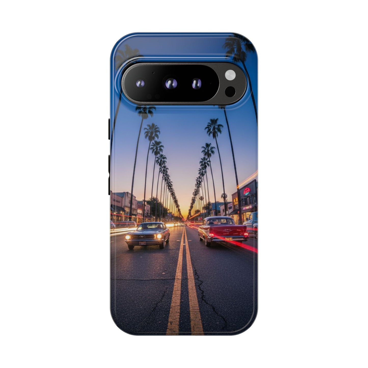 LA Sunset Boulevard Phone Case | Palm Tree Sunset Aesthetic | City Night Tough Case