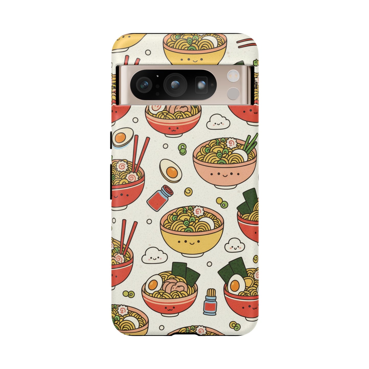 Kawaii Ramen Phone Case – Cute Japanese Food Pattern | Noodle Bowl Aesthetic Case