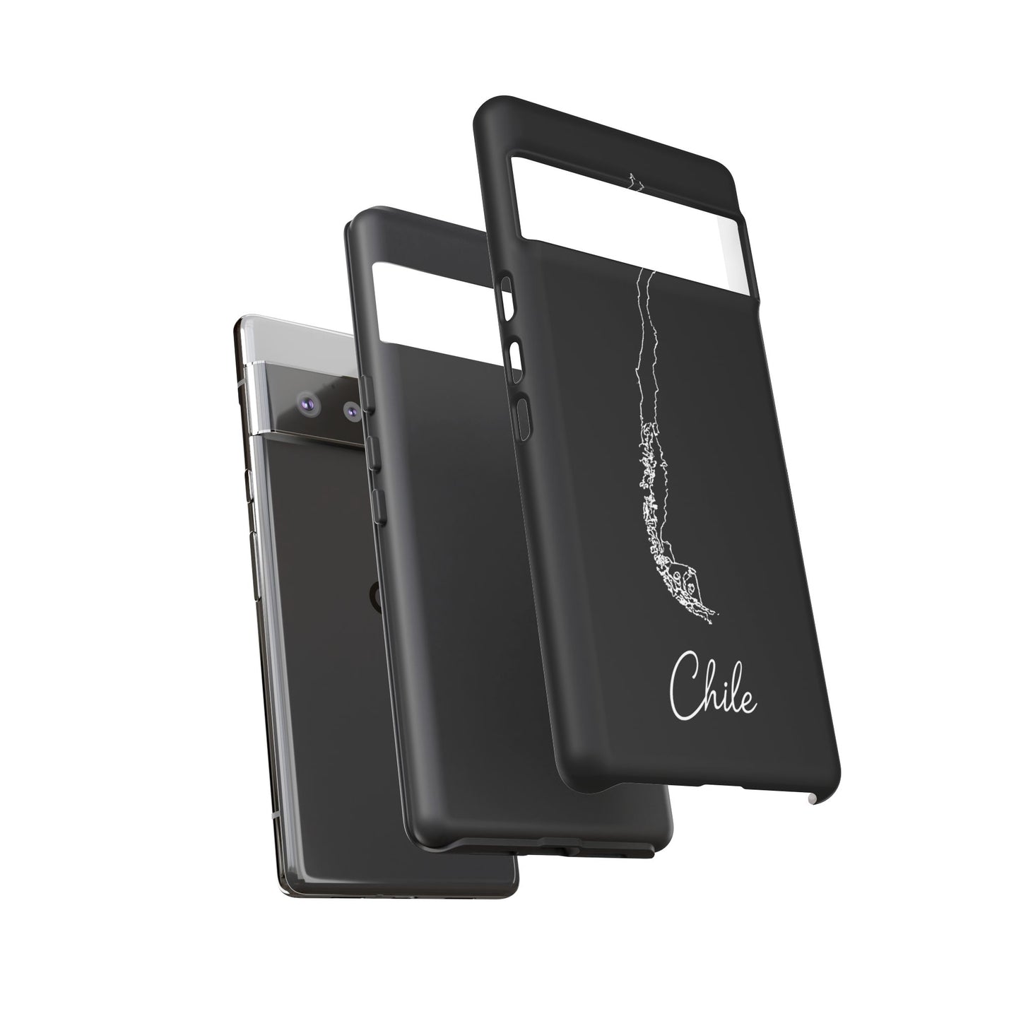 Chile Outline Phone Case – Minimal Country Map Tough Case (iPhone, Samsung, Pixel)