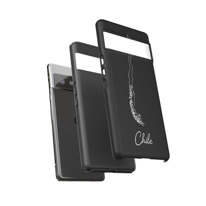 Chile Outline Phone Case – Minimal Country Map Tough Case (iPhone, Samsung, Pixel)