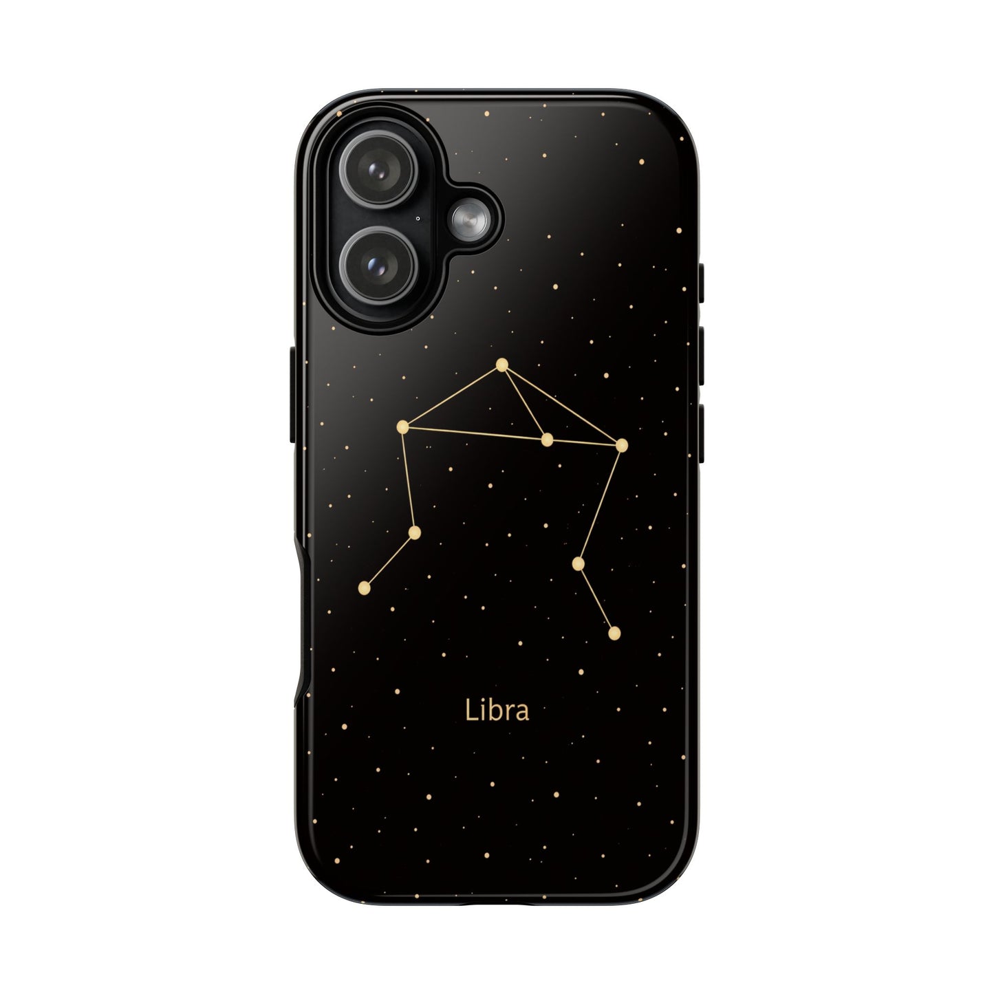 Libra Zodiac Constellation Phone Case – Luxe Gold Celestial Cover