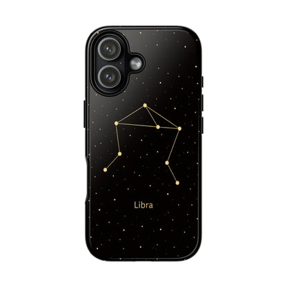 Libra Zodiac Constellation Phone Case – Luxe Gold Celestial Cover