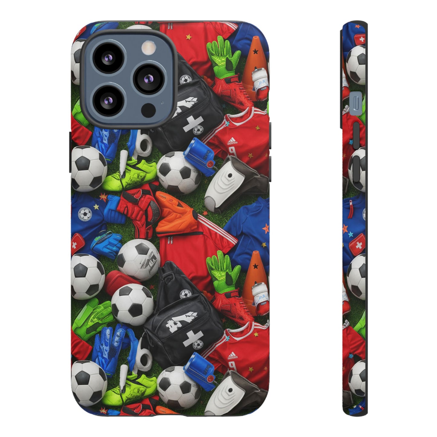 Soccer Ball Pattern Phone Case – Sports Fan Tough Protective Game Day Case