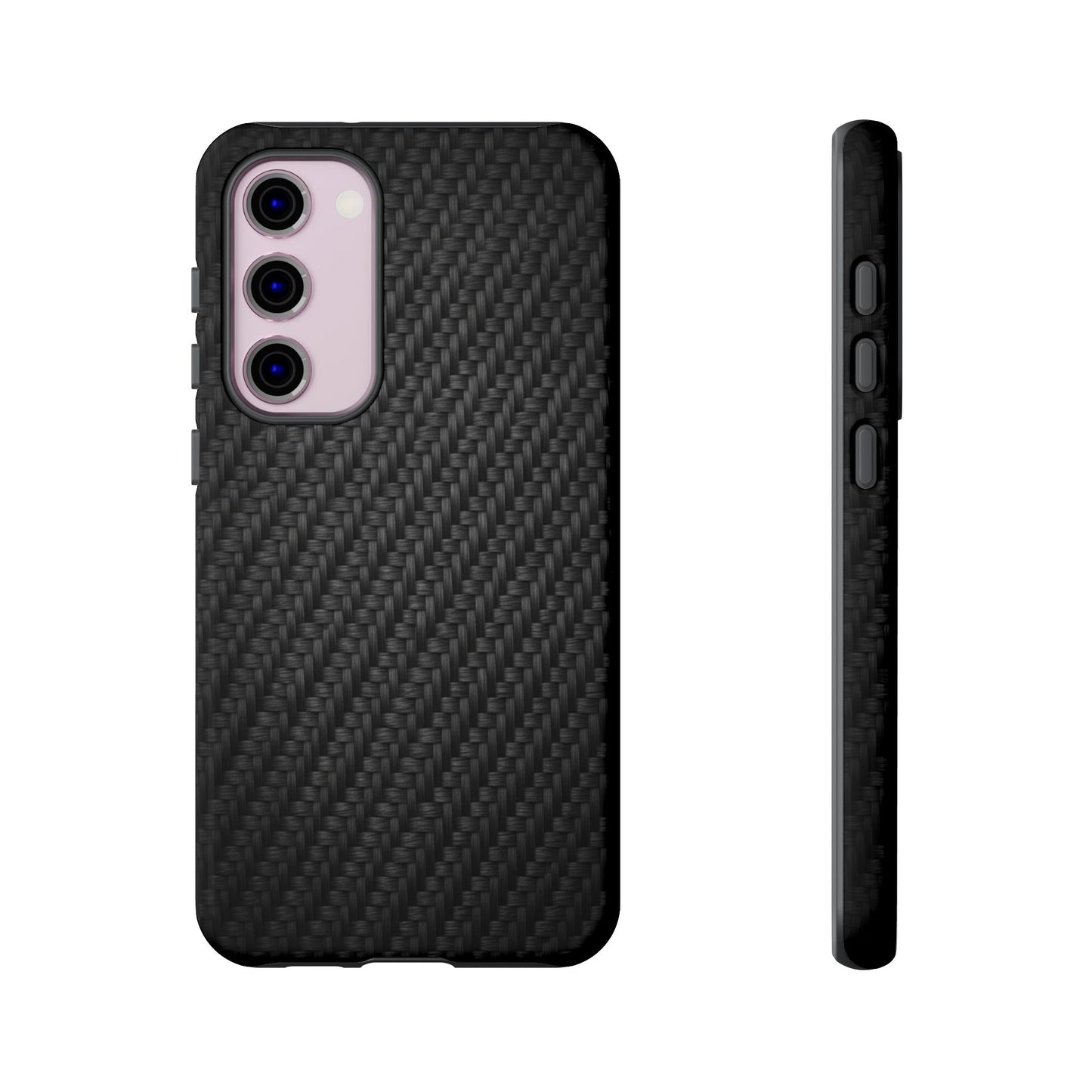 Carbon Fiber Inspired Phone Case – Rugged Slim Protective Tech Case for iPhone & Samsung