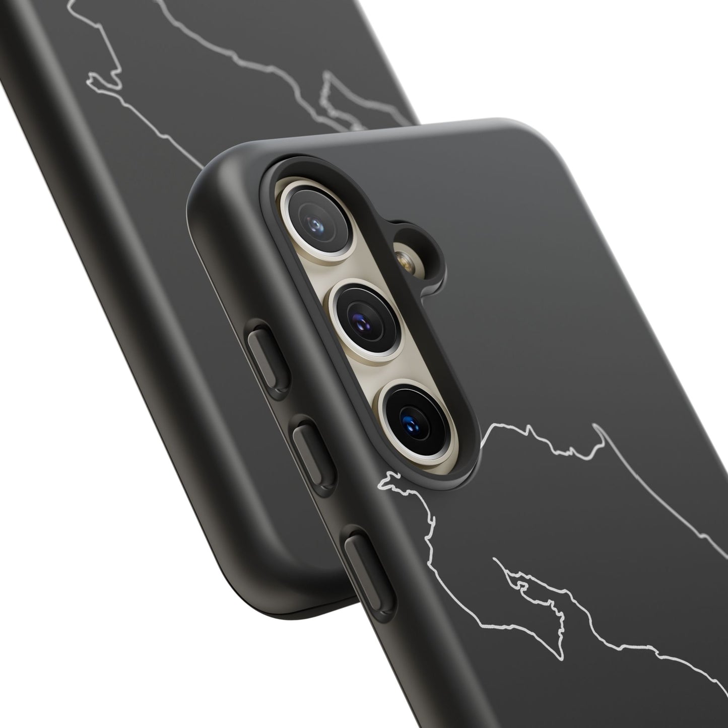 Costa Rica Outline Phone Case – Minimal Country Map Tough Case (iPhone, Samsung, Pixel)