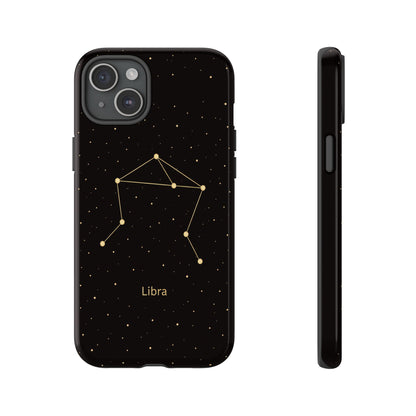 Libra Zodiac Constellation Phone Case – Luxe Gold Celestial Cover