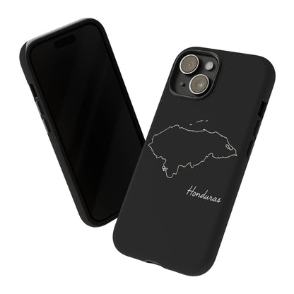 Honduras Outline Phone Case – Minimal Country Map Tough Case (iPhone, Samsung, Pixel)