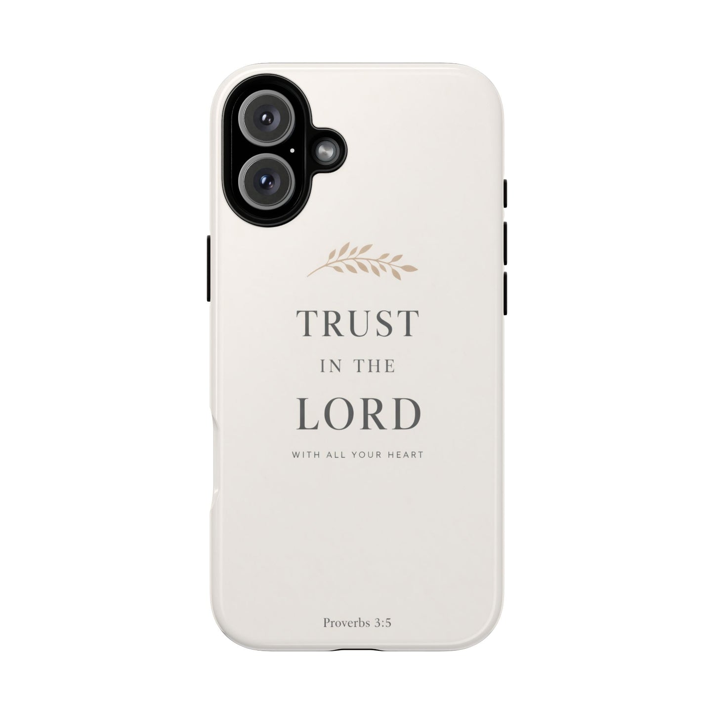 Proverbs 3:5 Christian Phone Case Trust in the Lord Minimalist Faith Cover