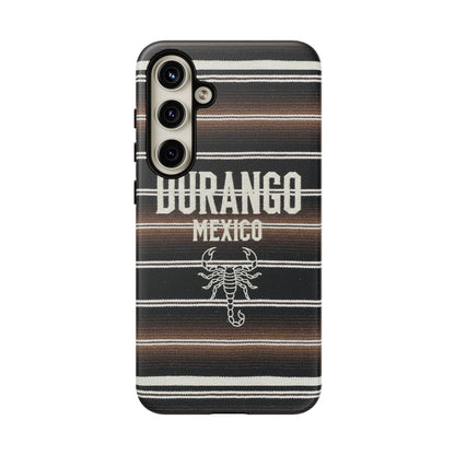 Durango Mexico Phone Case | Serape Scorpion Western Design | Mexican Heritage Tough Case for iPhone & Samsung