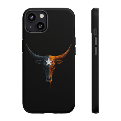 Texas Longhorn Skull Phone Case Western Cowboy Bull iPhone Samsung Cover