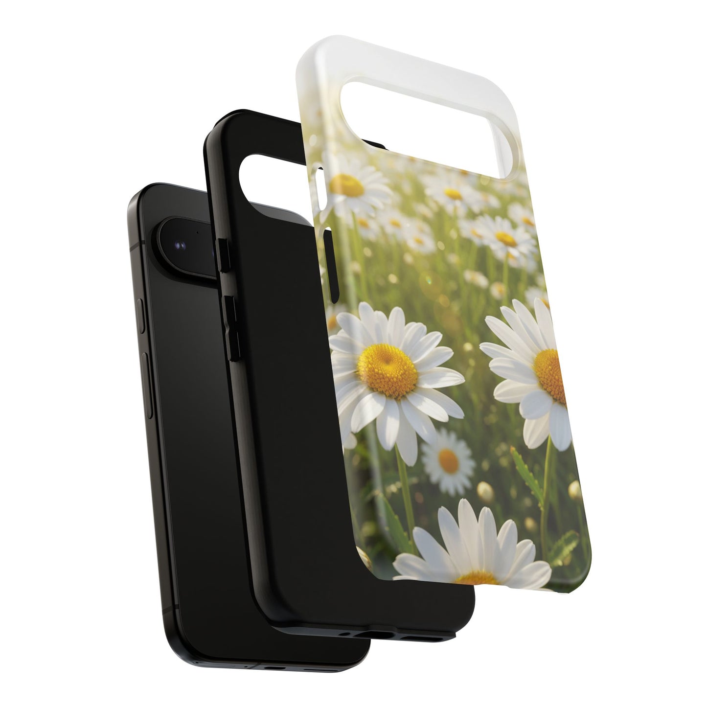 Daisy Phone Case – Floral Spring Field Tough Protective Case (iPhone, Samsung, Pixel)