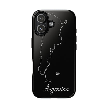 Argentina Outline Phone Case – Minimal Country Map Tough Case (iPhone, Samsung, Pixel)