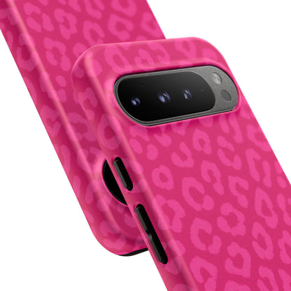 Hot Pink Leopard Print Phone Case – Bold Coquette Leopard Tough Case