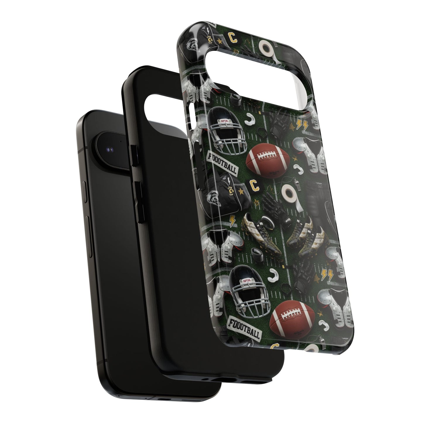Football Pattern Phone Case – Sports Fan Tough Protective Game Day Case