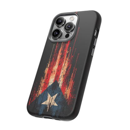 Puerto Rico Flag Phone Case | Distressed Puerto Rican Flag Tough Case | Boricua Pride Protective iPhone Samsung Cover