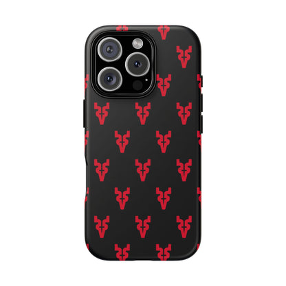 Mazatlán Bull Phone Case – Black Red Streetwear Tough Shockproof Cover