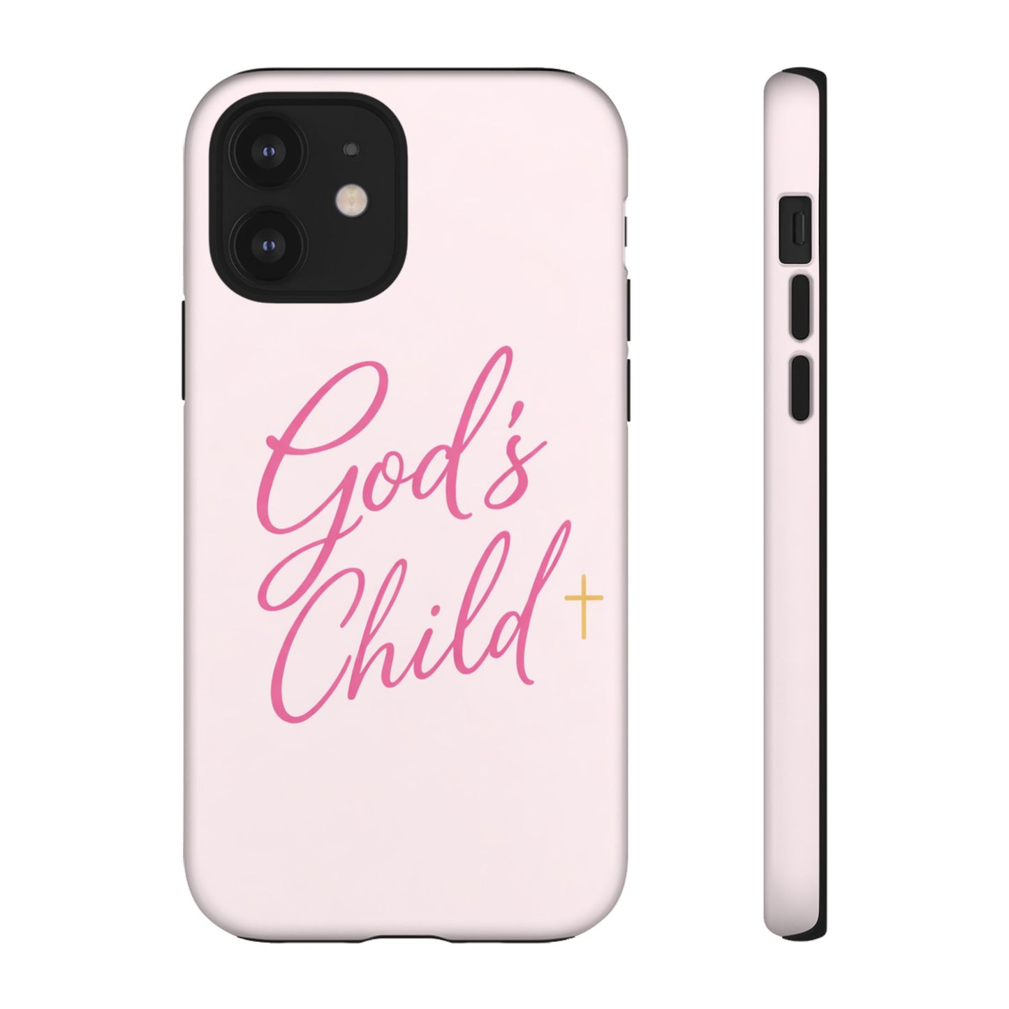 Gods Child Phone Case Christian Pink Aesthetic Tough iPhone Case