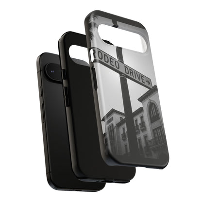 Rodeo Drive Phone Case | Los Angeles Aesthetic Black & White Photography | Luxury LA Street Tough Case for iPhone & Samsung