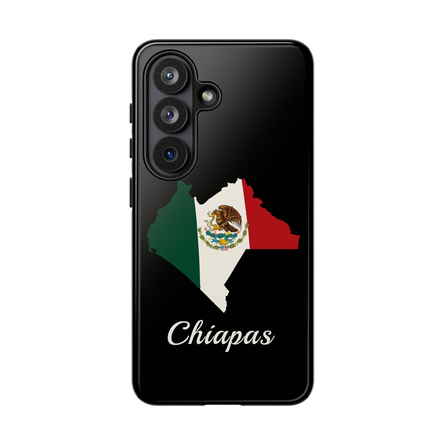 Chiapas Mexico Flag Map Phone Case | Mexican American Pride Tough Case for iPhone & Samsung