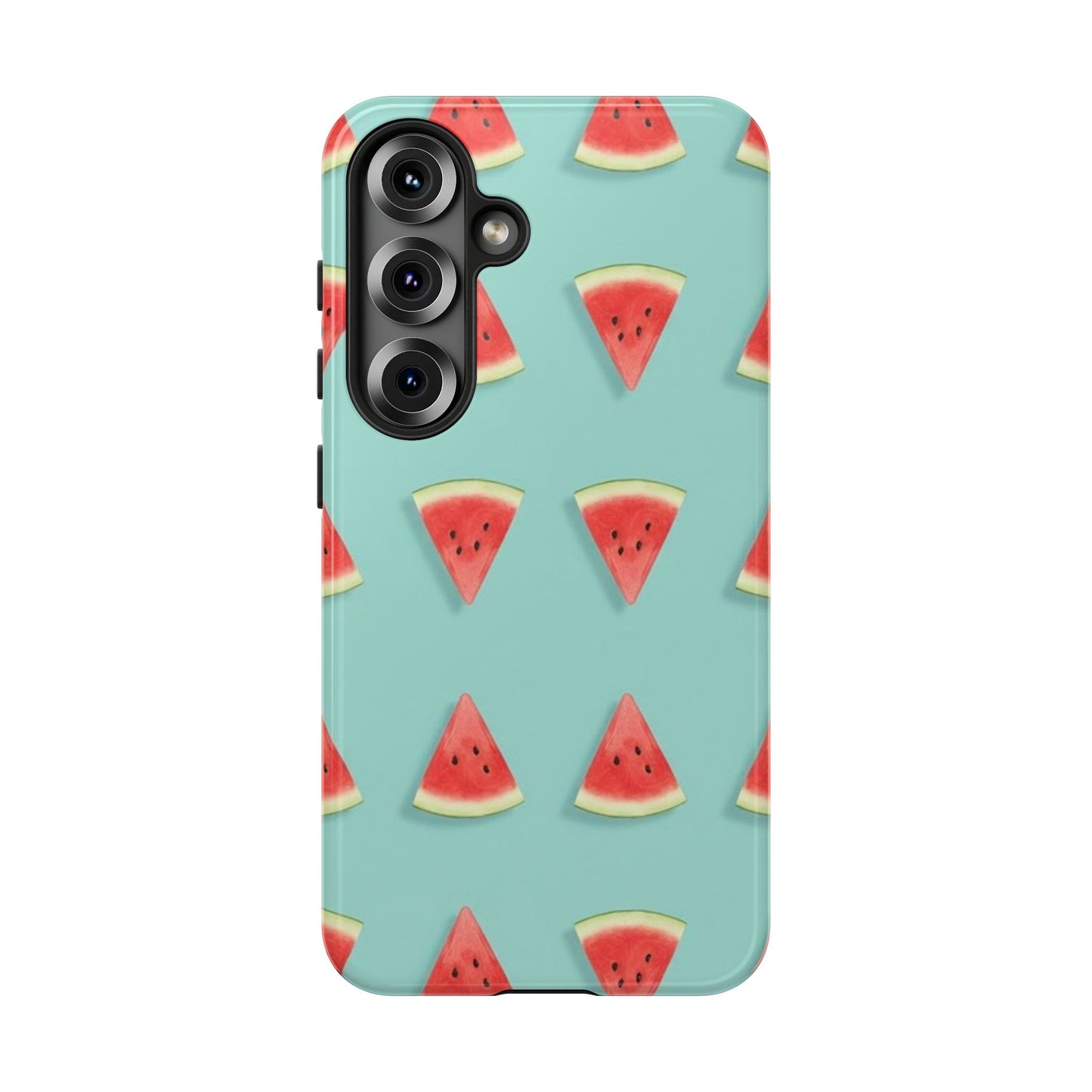Watermelon Phone Case – Pastel Blue Summer Fruit Tough Case (iPhone, Samsung, Pixel)