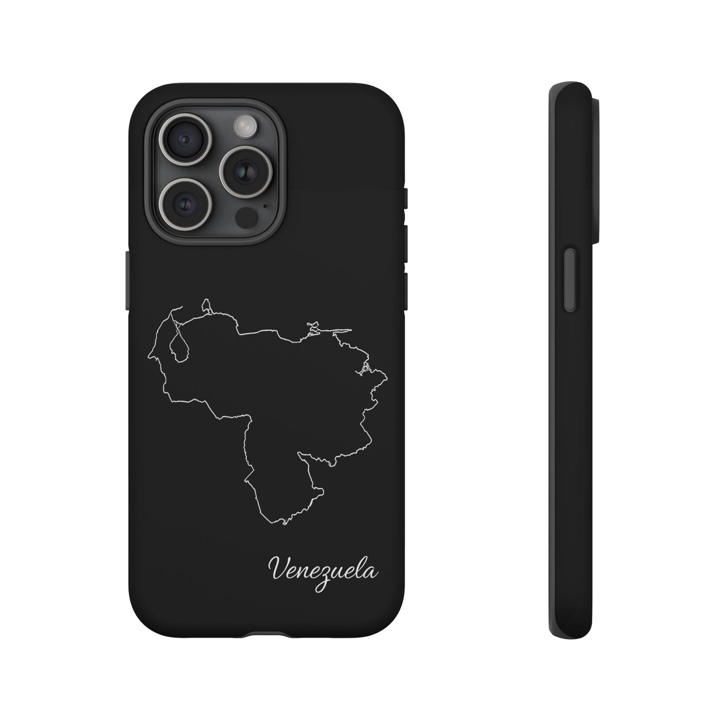 Venezuela Outline Phone Case – Minimal Country Map Tough Case (iPhone, Samsung, Pixel)