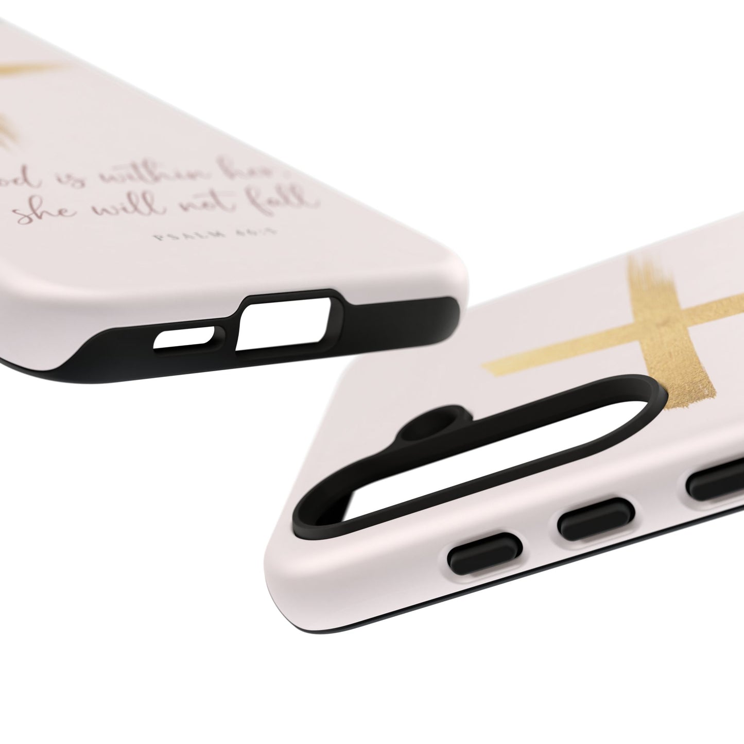 Psalm 46:5 God Is Within Her Christian Cross Phone Case Faith Gift