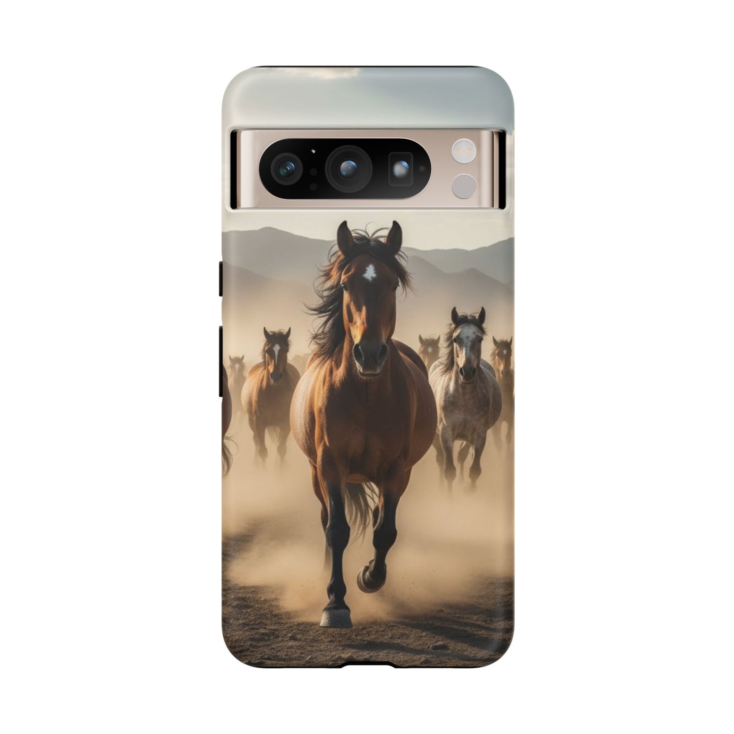 Running Horses Phone Case | Wild Mustang Herd Tough Protective Cover