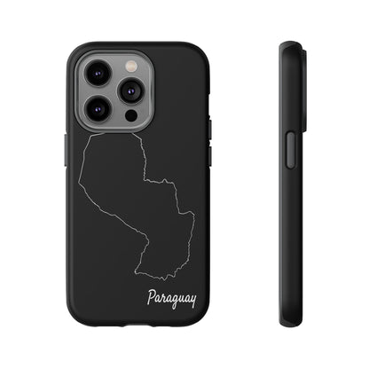 Paraguay Outline Phone Case – Minimal Country Map Tough Case (iPhone, Samsung, Pixel)