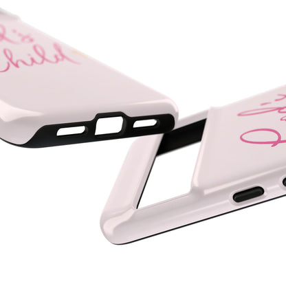 Gods Child Phone Case Christian Pink Aesthetic Tough iPhone Case