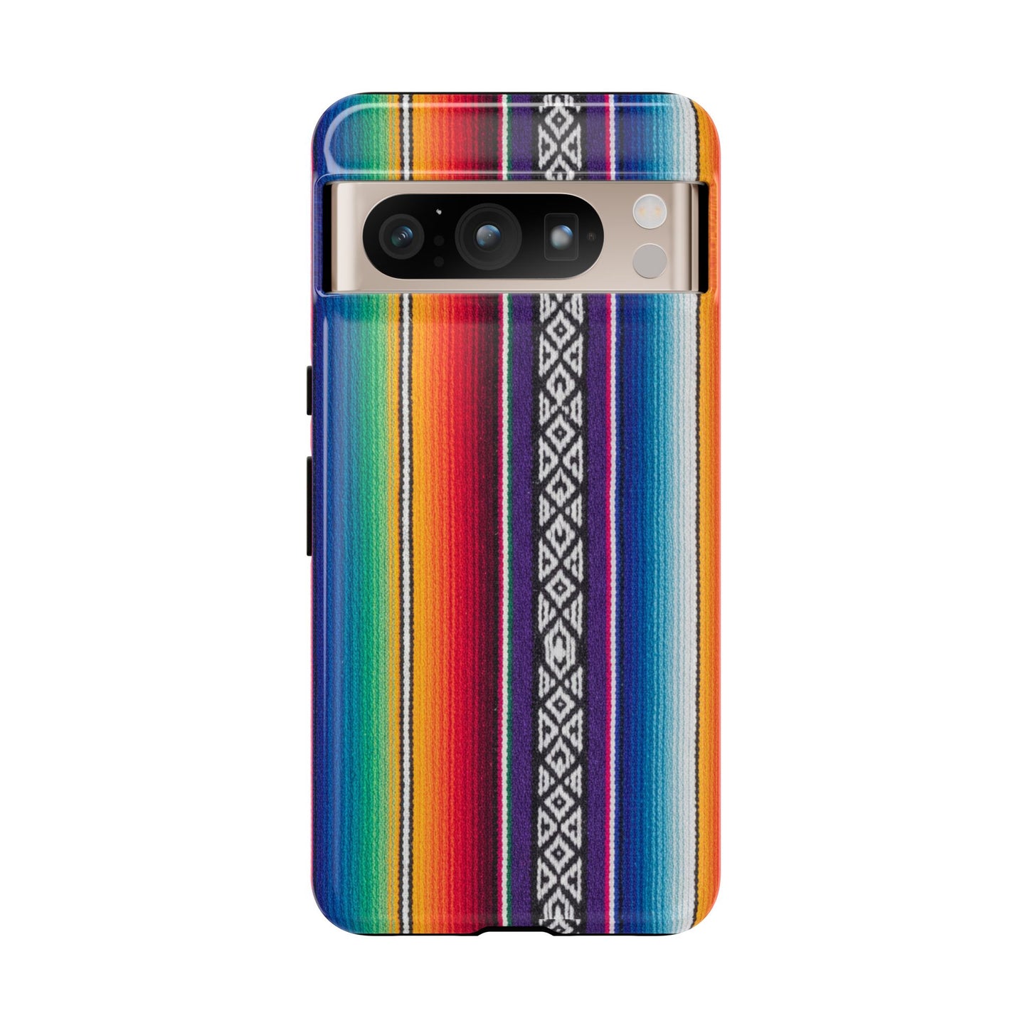 Serape Stripe Phone Case – Colorful Mexican Blanket Pattern Tough Case