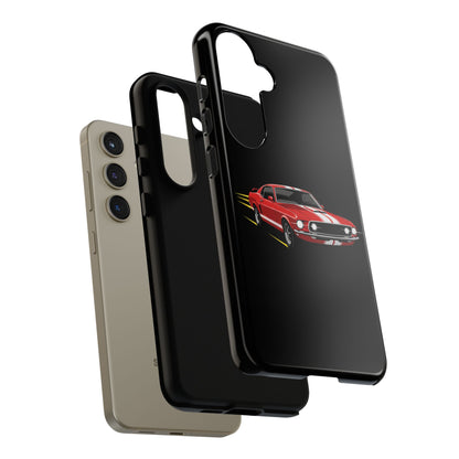 Red Muscle Car Phone Case – Classic Car Racing Tough Protective Case