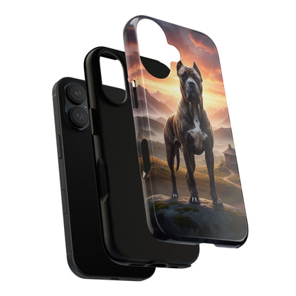 Cane Corso Phone Case – Guard Dog Sunset Tough Case (iPhone, Samsung, Pixel) | Dog Lover Gift