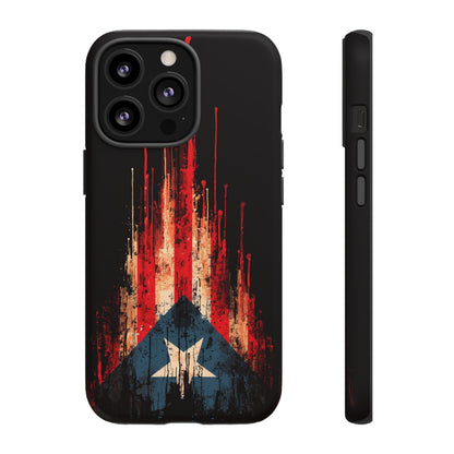Puerto Rico Flag Phone Case | Distressed Puerto Rican Flag Tough Case | Boricua Pride Protective iPhone Samsung Cover