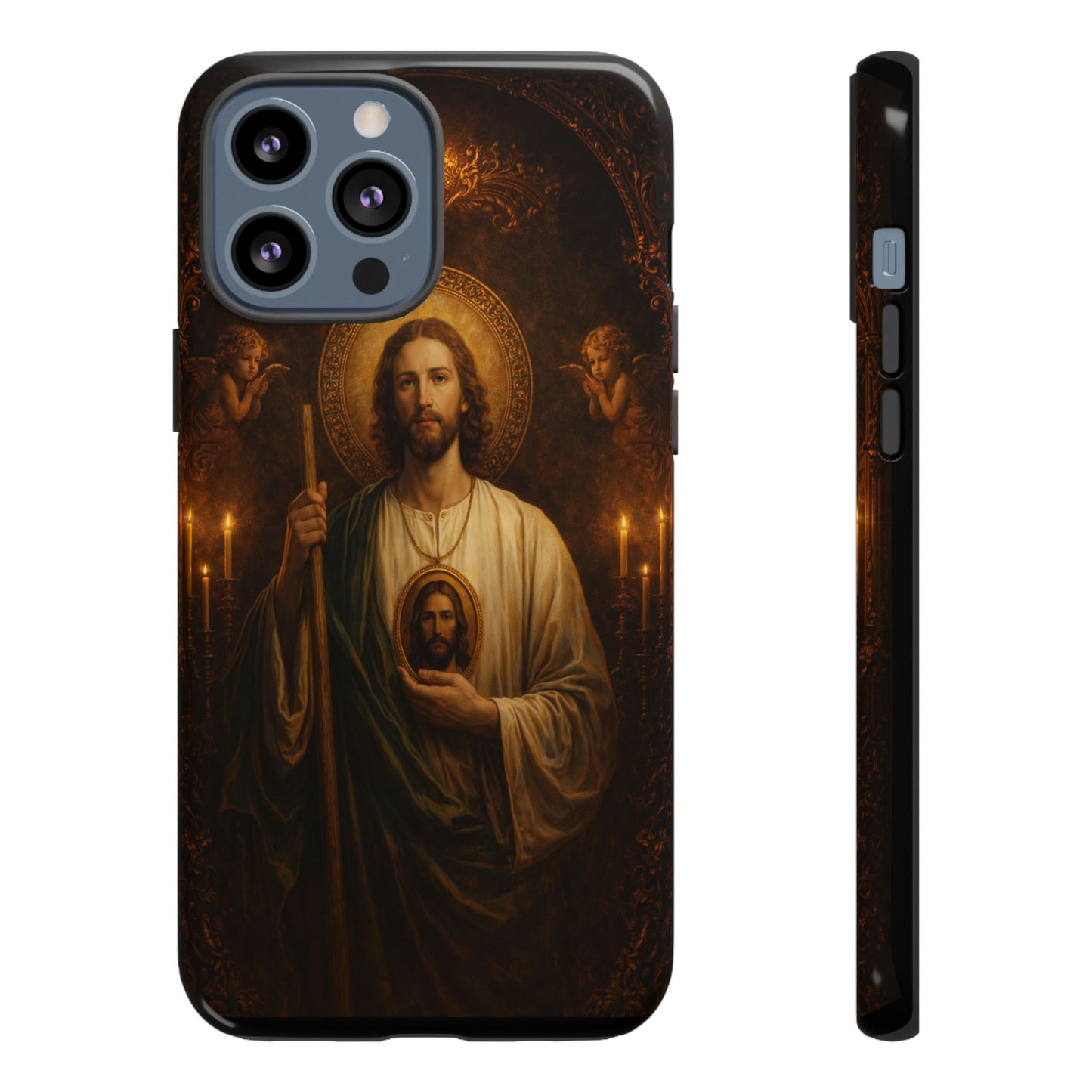 San Judas Phone Case Saint Jude Catholic Saint Religious Art Portrait Tough