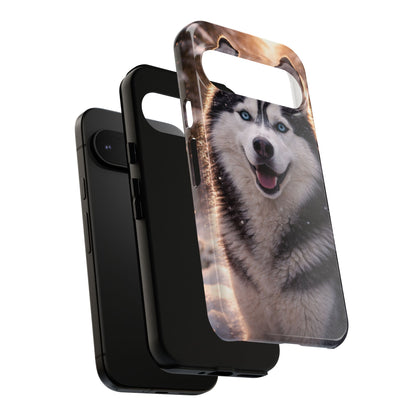 Siberian Husky Tough Phone Case | Blue Eyes Dog Cover Protective iPhone Case