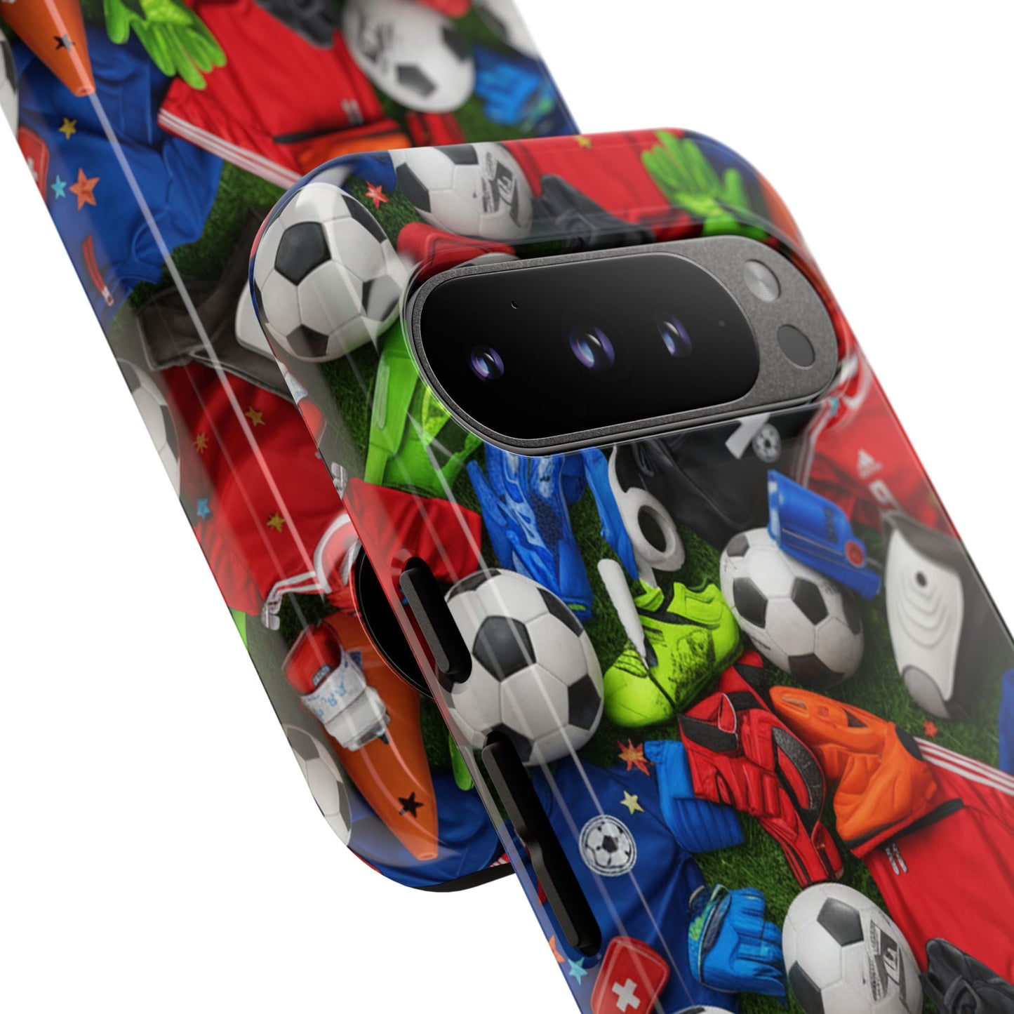 Soccer Ball Pattern Phone Case – Sports Fan Tough Protective Game Day Case
