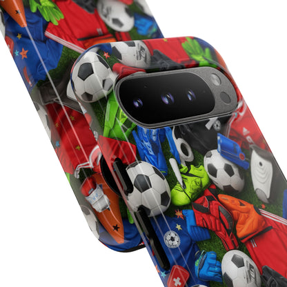 Soccer Ball Pattern Phone Case – Sports Fan Tough Protective Game Day Case