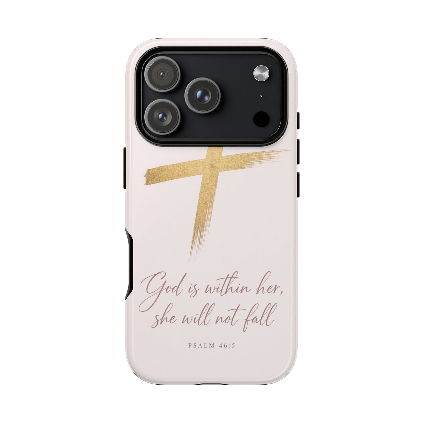 Psalm 46:5 God Is Within Her Christian Cross Phone Case Faith Gift