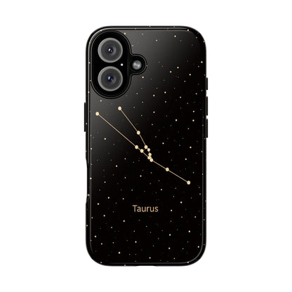 Taurus Zodiac Constellation Phone Case – Luxe Gold Celestial Cover