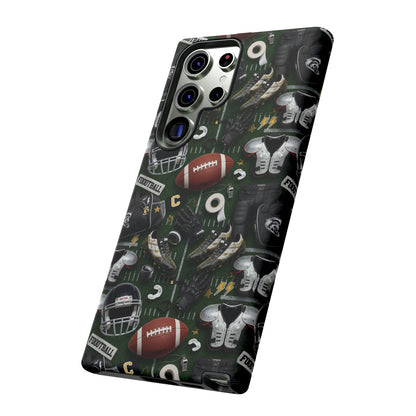 Football Pattern Phone Case – Sports Fan Tough Protective Game Day Case