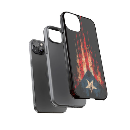 Puerto Rico Flag Phone Case | Distressed Puerto Rican Flag Tough Case | Boricua Pride Protective iPhone Samsung Cover