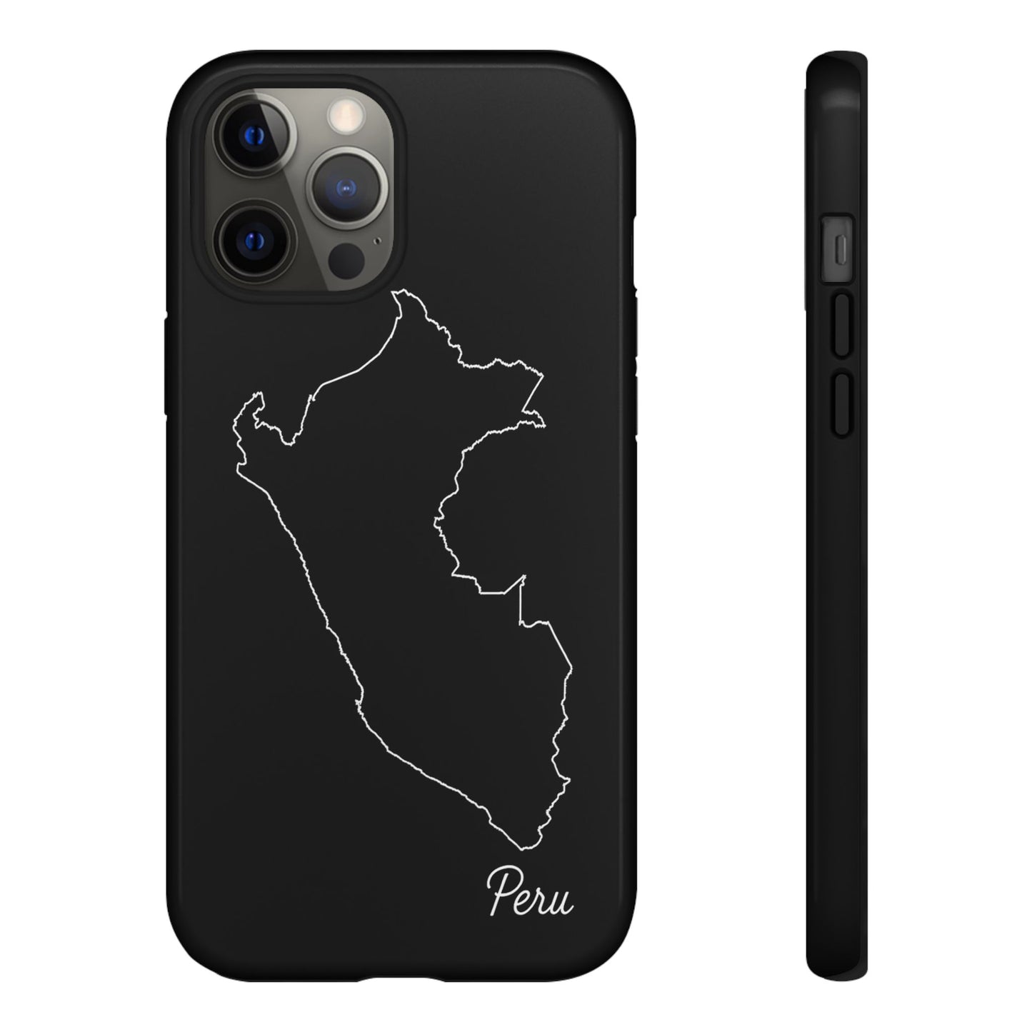Peru Outline Phone Case – Minimal Country Map Tough Case (iPhone, Samsung, Pixel)