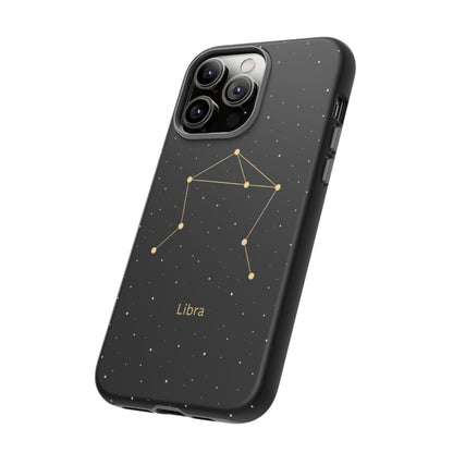 Libra Zodiac Constellation Phone Case – Luxe Gold Celestial Cover