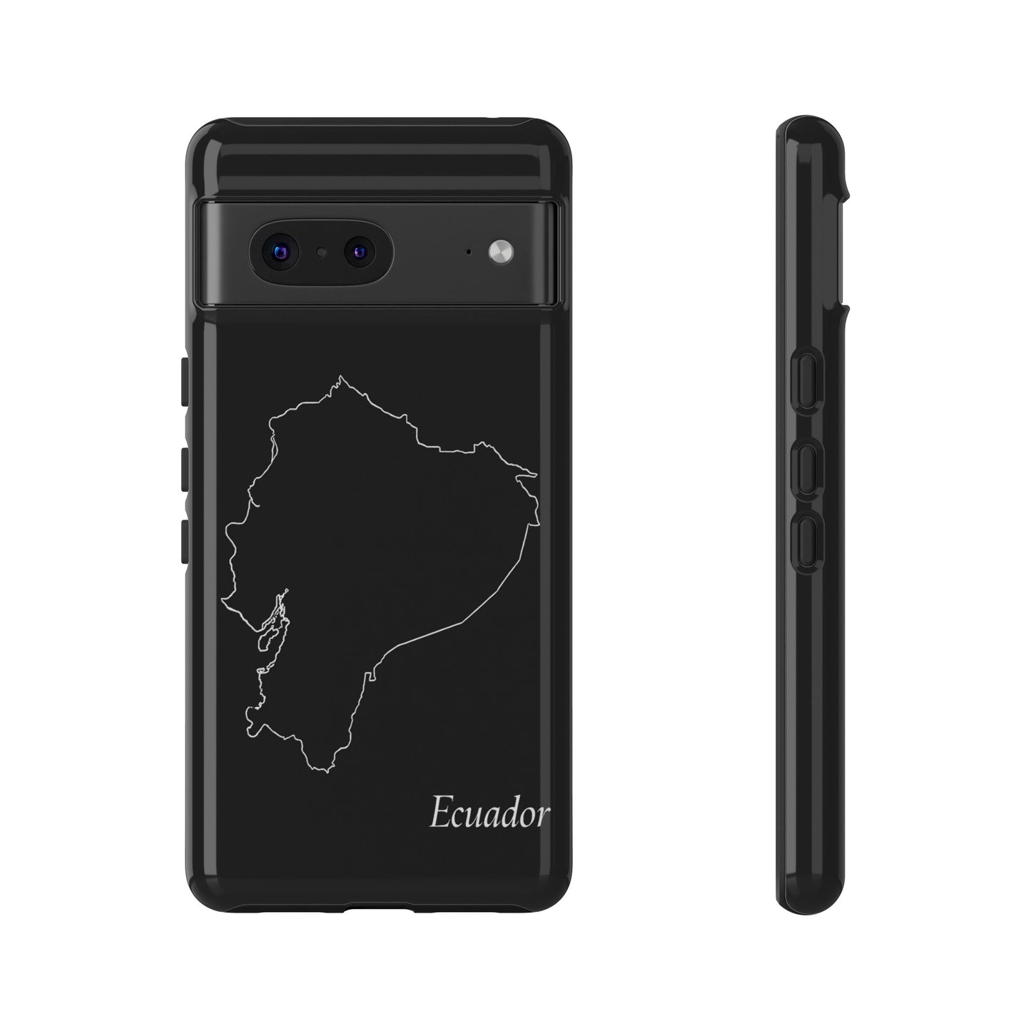 Ecuador Outline Phone Case – Minimal Country Map Tough Case (iPhone, Samsung, Pixel)
