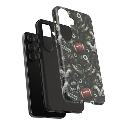Football Pattern Phone Case – Sports Fan Tough Protective Game Day Case