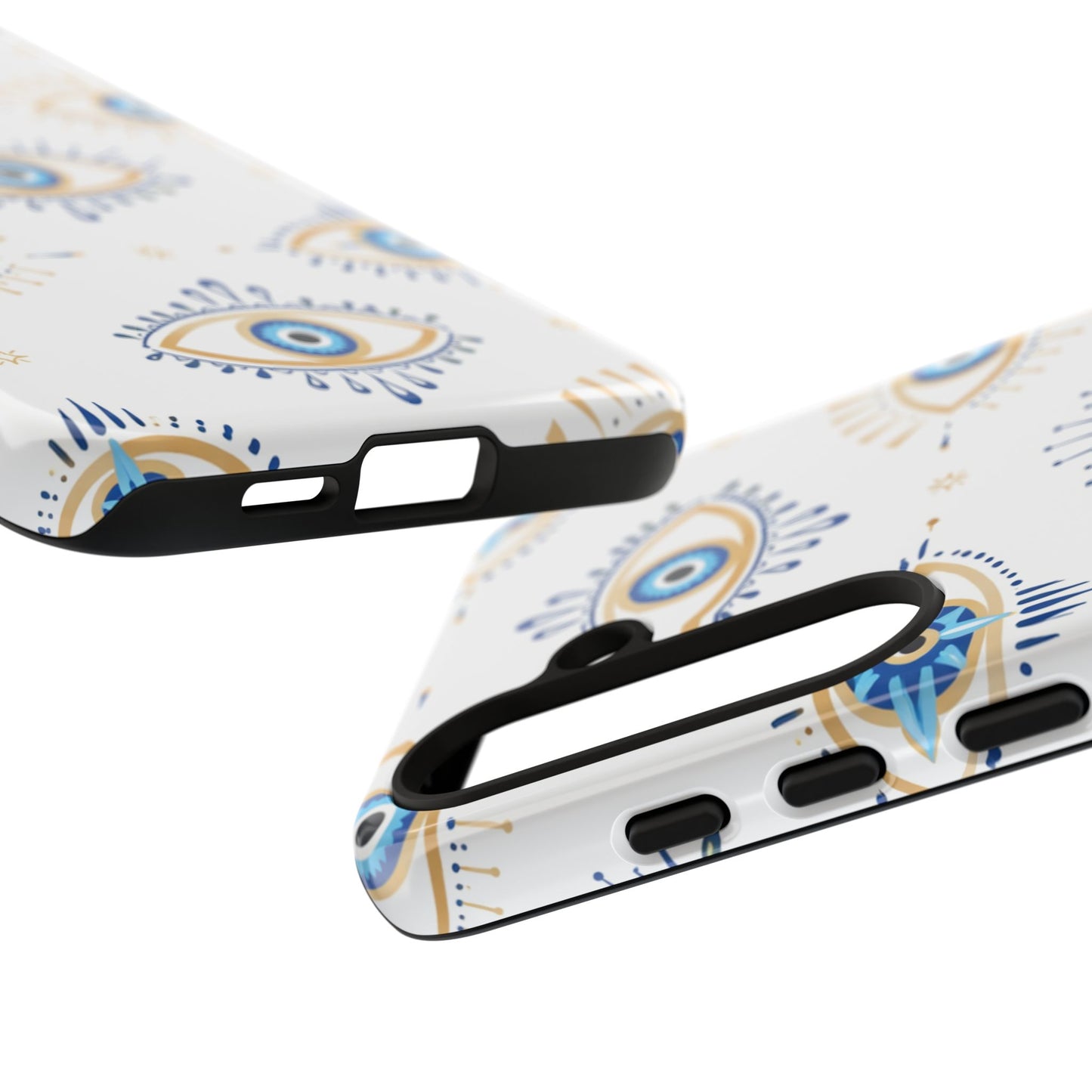Blue Evil Eye Phone Case – Protective Slim Shockproof Cover for Iphone, Samsung Galaxy and Pixel